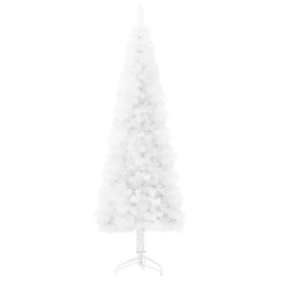 Slim Artificial Half Christmas Tree with Stand {4}