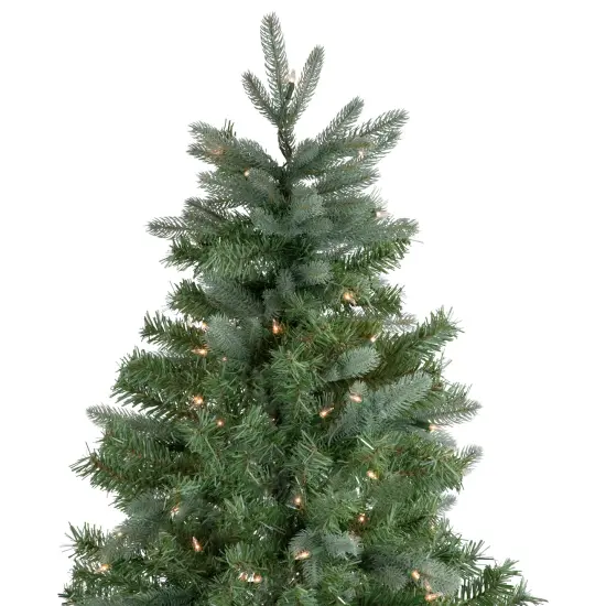 Northlight Real Touch&trade; Pre-Lit Slim Granville Fraser Fir Artificial Christmas Tree - 7.5' - Clear Lights Green {5}