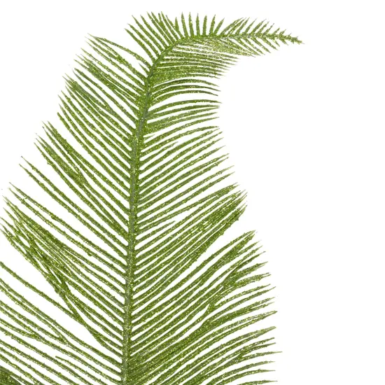 Kurt Adler 24" Artificial Metallic Green Palm Frond Floral Spray {3}