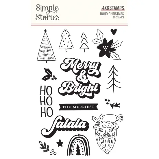 Boho Christmas Photopolymer Clear Stamps {1}