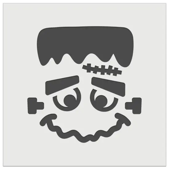 Halloween Frankenstein Face Wall Cookie DIY Craft Reusable Stencil {2}