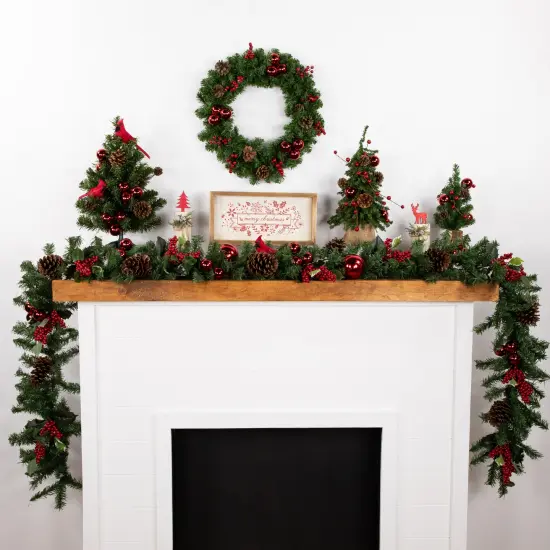 Northlight Artificial Colorado Spruce Christmas Wreath - 16" - Unlit Green {3}