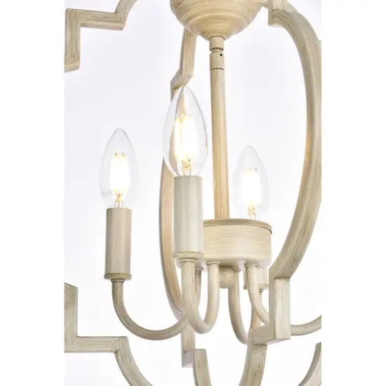 Sandara 4 lights pendant in weathered dove {6}