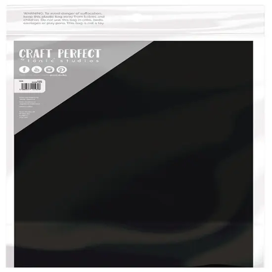 Craft Perfect Smooth Cardstock A4 5/Pkg-Black {2}