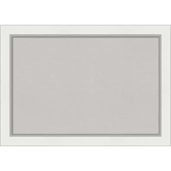 Eva Framed Corkboard, Grey Cork Eva White Silver {1}