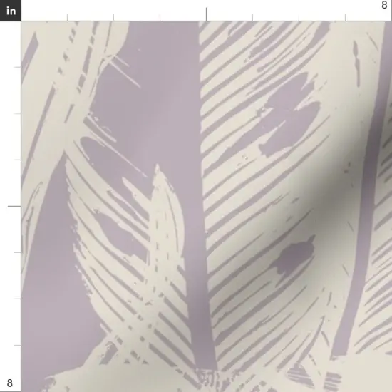 Various Fabrics by the Yard or Fat Quarter Banana Leaves Lavender Cream Large Scale Minimal Botanical Abstract Tropical Light Purple Custom Printed Fabric by Spoonflower {4}