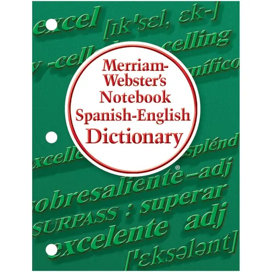 Merriam-Webster's Notebook Spanish-English Dictionary, Pack of 6 {2}