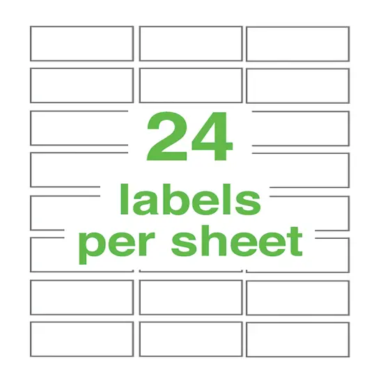 Avery UltraDuty GHS Chemical Labels for Pigment Inkjet Printers, Permanent Adhesive, Waterproof, UV Resistant, 1" x 2-1/2", 600 Labels (60527) {4}