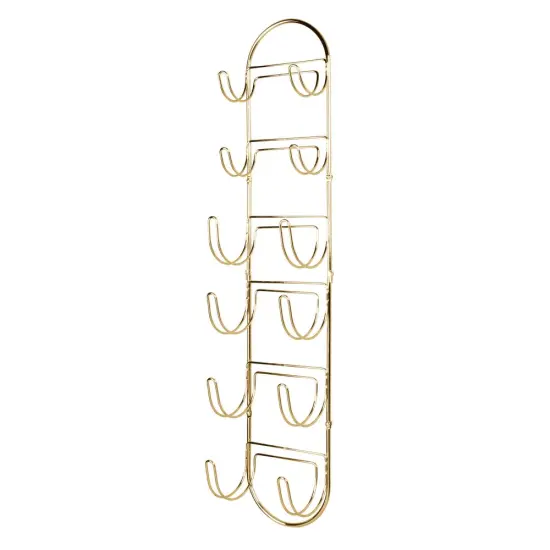 mDesign Steel Wall Mount Towel Rack with 6 Compartments {4}