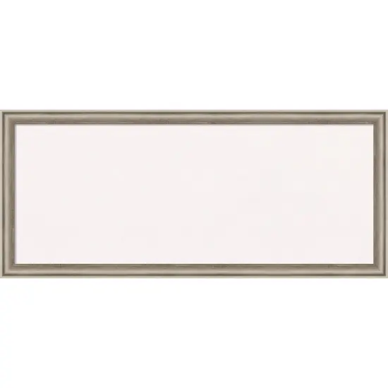 Salon Scoop Wood Framed Corkboard, White Cork Pewter {1}