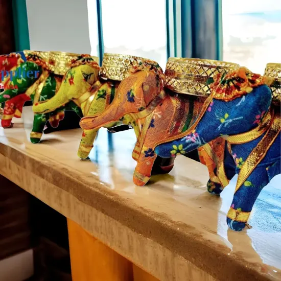 Elephant Tea Light Candle Holders Indian Festival of Light Decorative Candle Stand for Diwali Christmas Thanksgiving Housewarming Gift T-light Holder for Centerpiece Dining Table Home Decor {6}