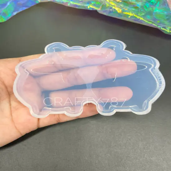 Witch Cauldron Dangle Earring Mold Bonus Bats(C4) {6}