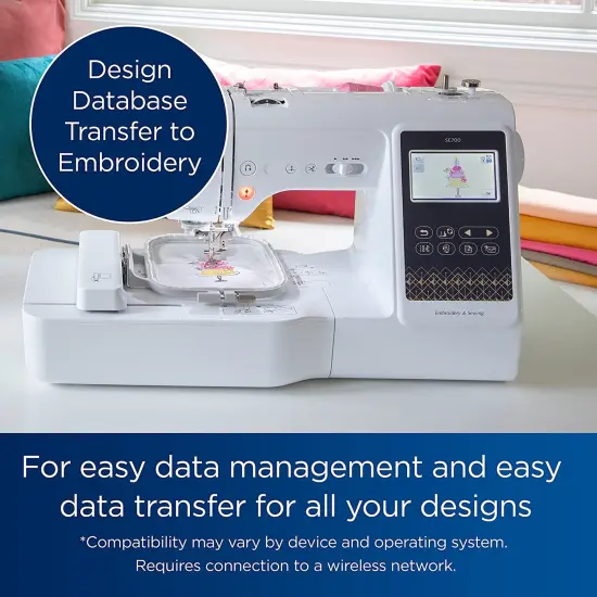 Brother SE700 4" x 4" Computerized Sewing and Embroidery Machine {5}