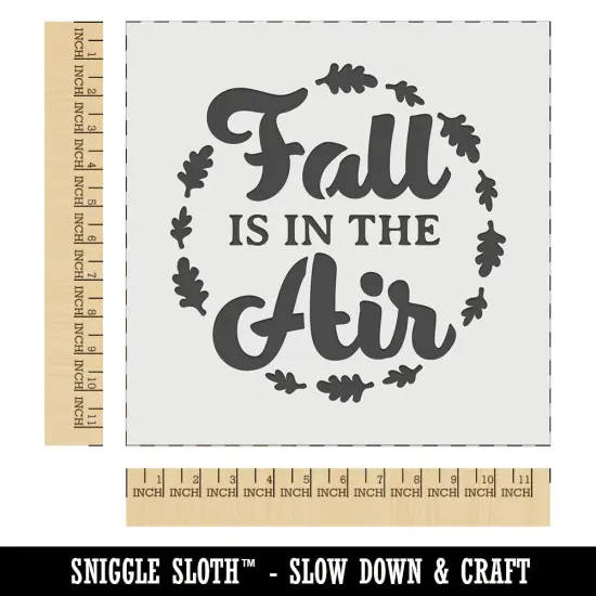 Fall is in the Air Wall Cookie DIY Craft Reusable Stencil {1}