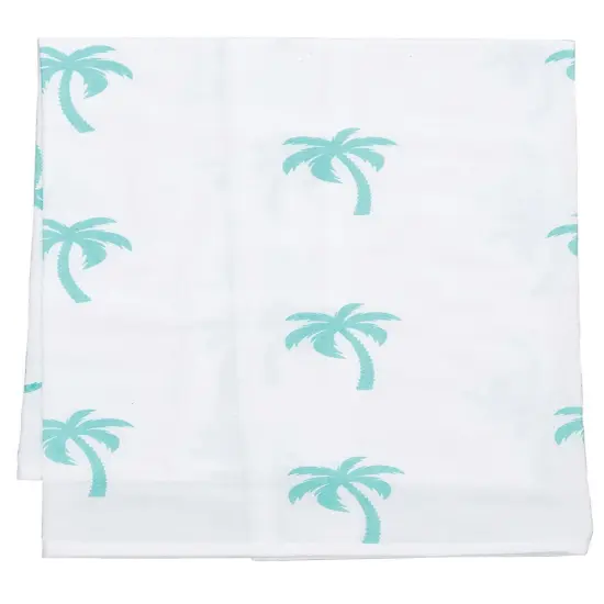 Tropical Flowers Flamingos & Palm Trees Printed Flour Sack Kitchen Dishtowels Set of 3 {4}