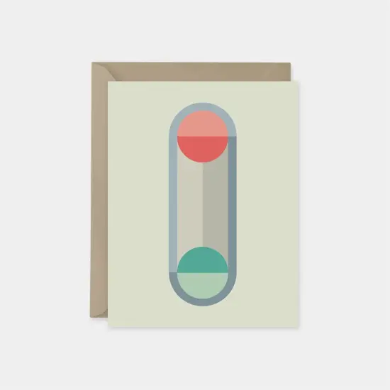 Geo Deco Card IV, Modern Art Blank {1}