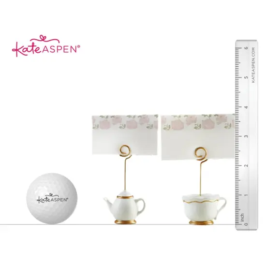 Kate Aspen Tea Time Whimsy Teapot and Teacup Place Card Holders, (6 Set of 6, 36 Pieces), Place Cards Included … {6}