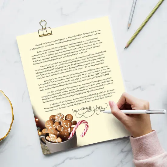 Great Papers! Cup of Cheer Holiday Letterhead, Invitations and Announcements, Printer Friendly 8.5" x 11", 50 Pack {4}