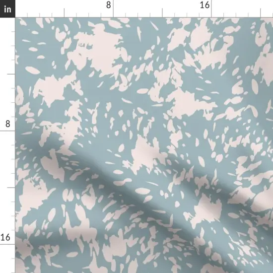 Various Fabrics by the Yard or Fat Quarter Duck Egg Blue Abstract Jungle Aqua Cream Modern Custom Printed Fabric by Spoonflower {2}