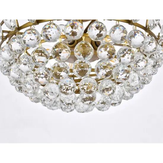 Emilia 18 inch flush mount in brass {4}