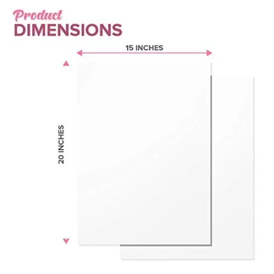 Basic Solid White Bulk Tissue Paper 15" x 20" - 100 Sheets {4}