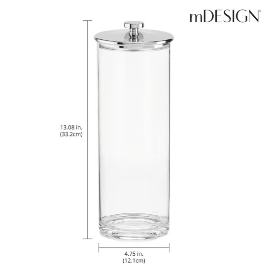 mDesign Tall Kitchen Apothecary Airtight Canister Jars - 2 Pack {3}