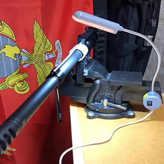 30 Pieces Sewing Machine Light LED Lighting 6 Watt Multifunctional Flexible Gooseneck Arm Work Lamp with Magnetic Mounting Base for Workbench Lathe Drill Press Gray {3}