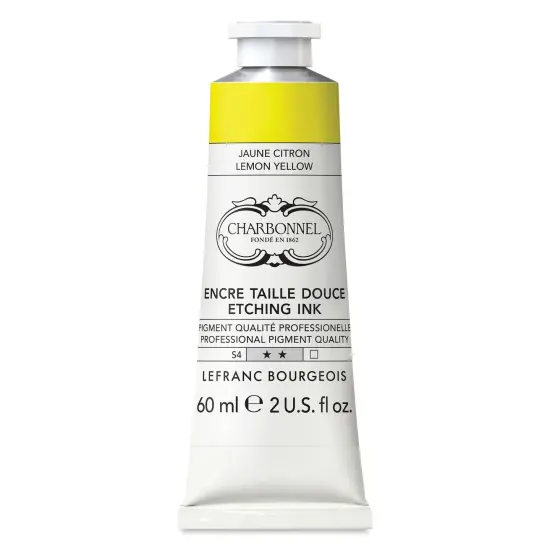 Charbonnel Etching Ink - Lemon Yellow, 60 ml {1}