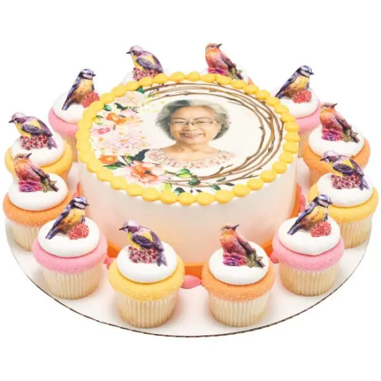 Springtime Birds Cupcake Rings, 12ct {3}