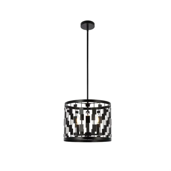 Levante 3 lights pendant in black {1}