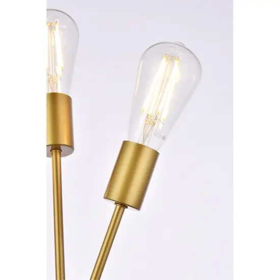 Lucca 11 inch bath sconce in brass {5}