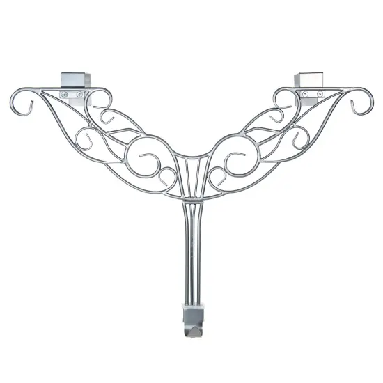 Adjustable Wreath Hanger for Door - Antler Silver {3}