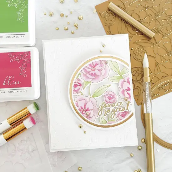 Pinkfresh Studio Hot Foil Plate-Pretty Blossoms {2}