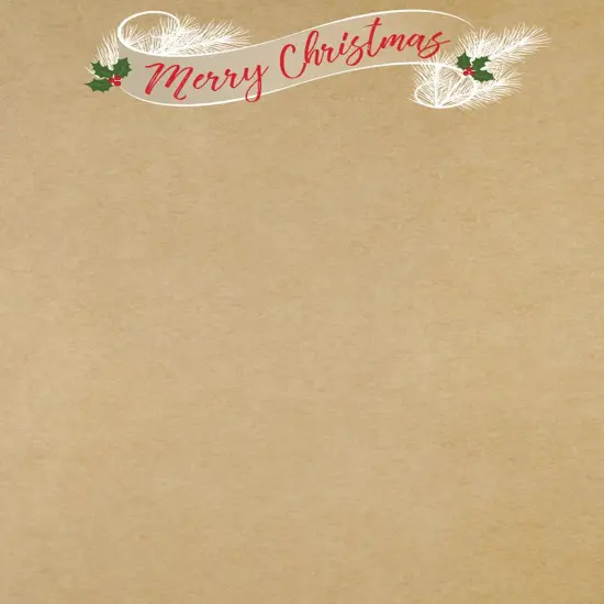 Great Papers! Golden Christmas Holiday Letterhead, Invitations and Announcements, Printer Friendly, 8.5" x 11", 80 Pack {1}