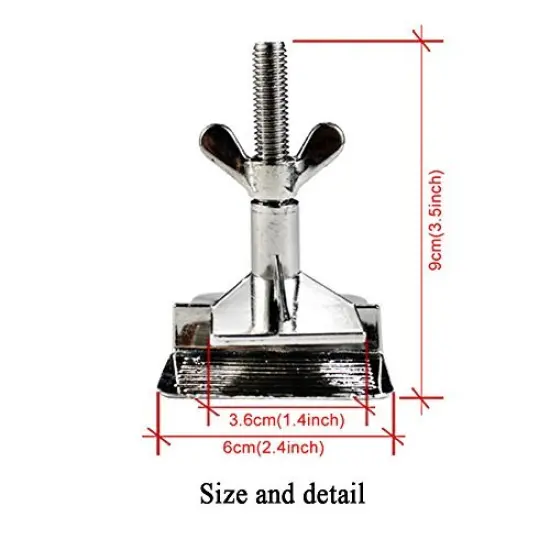 2 Pcs of Silk Screen Printing Hinge Clamps for Screen Printing Frame Machine,for Fixing Screen Printing Mesh,Screen Printing DIY Tool,4 Screws Included in The Package. {6}