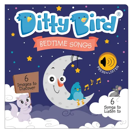 Ditty Bird Ditty Bird Bedtime and Nursery Rhyme Song Books - Set of 2 {3}