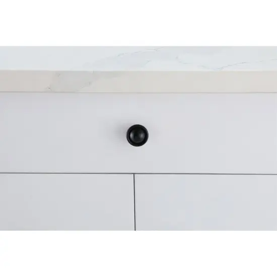 Kadea 1.2" Diameter Matte Black Mushroom Knob Multipack (Set of 10) {2}