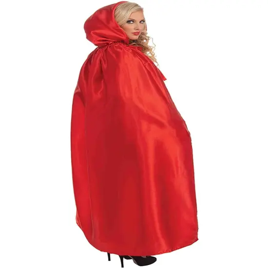 Adult's Red Riding Hooded Cape Costume Accessory {1}