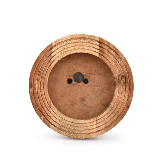 Samhita Round Photo Frame Wooden Stylish Picture Frame Home D&eacute;cor for Tabletop Display, Photo Display Frames. (Photo Size 4" x 4") {6}