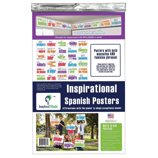 Card Stock Posters, Set of 30, Spanish {1}