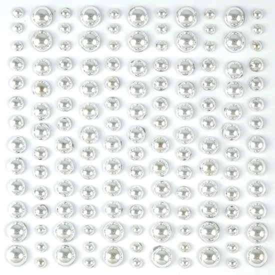 Craft Consortium Essential Adhesive Pearls 143/Pkg-Silver {2}