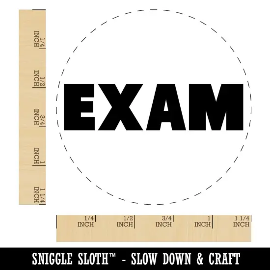Exam Bold Text Test Teacher School Rubber Stamp for Stamping Crafting Planners {1}