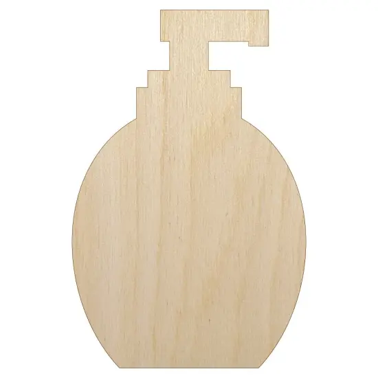 Soap Dispenser Clean Wash Icon Solid Unfinished Wood Shape Piece Cutout for DIY Craft Projects {7}