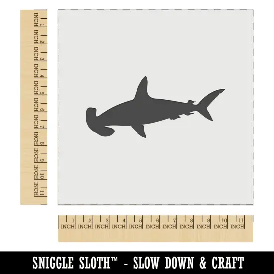Hammerhead Shark Solid Wall Cookie DIY Craft Reusable Stencil {1}