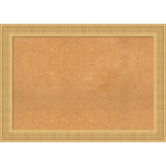 Trellis Wood Framed Corkboard, Natural Cork Trellis Gold {1}