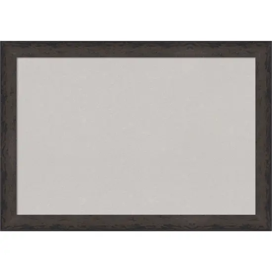 Dappled Narrow Wood Framed Corkboard, Grey Cork {1}