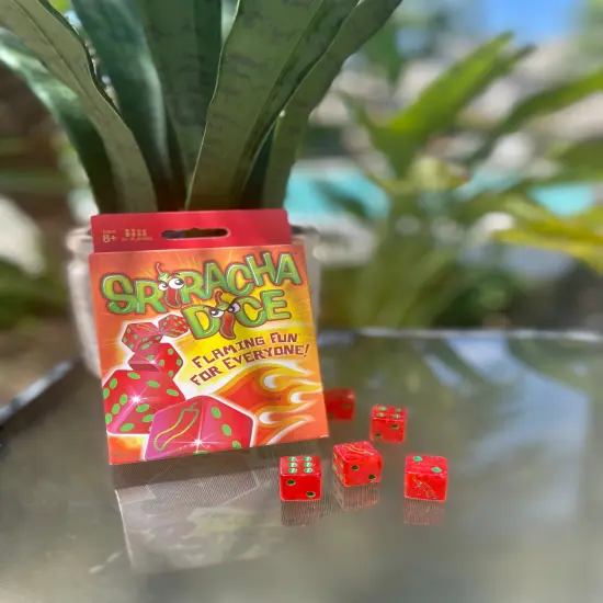 TDC Games Sriracha Dice Game - Flaming Fun for Everyone, Great for Party Favors, Family Games, Stocking Stuffer, Bar Games, Travel Games {2}
