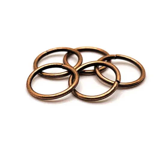 100, 500 or 1,000 Pieces: 10 mm Antique Copper Open Jump Rings, 18g {1}