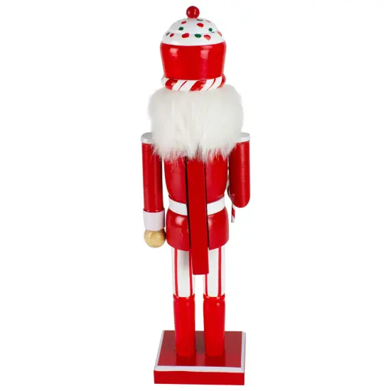 Northlight 14" Red and White Wooden Candy Cane King Christmas Nutcracker {6}