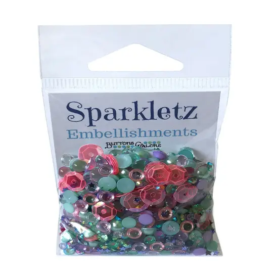 Buttons Galore Sparkletz DIY Craft Embellishments 30 Grams - 3 Packs of Mermaid {2}